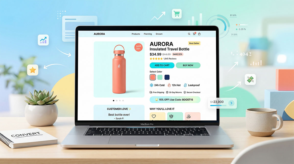 كيف تصمم صفحة منتج تقنع العميل بالشراء؟